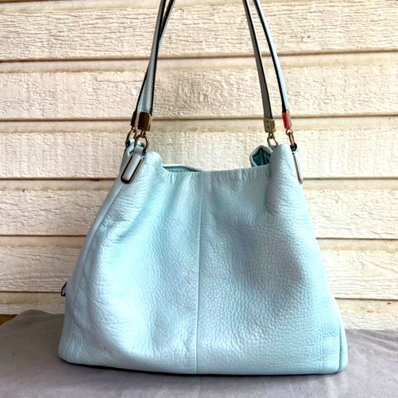 Coach Handbags - Coach Baby Blue Madison Edie Phoebe Shoulder Bag